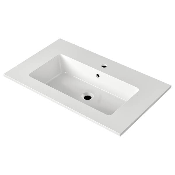 Badezimmerset MYBA XVI (4-teilig) Inklusive Beleuchtung - Weiß - Breite: 140 cm