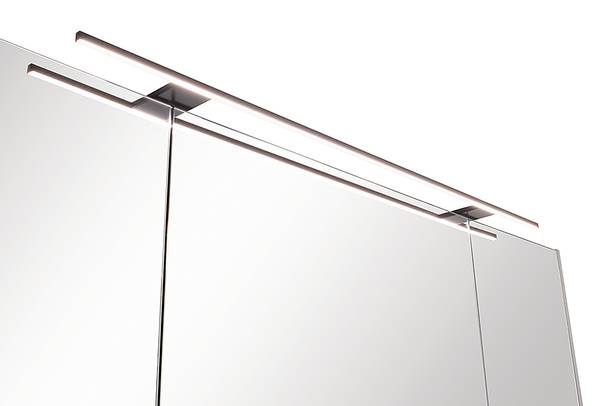 Badezimmerset MYBA XVI (4-teilig) Inklusive Beleuchtung - Weiß - Breite: 140 cm