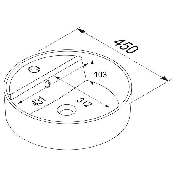 Badezimmerset MYBA XXXIV (2-teilig) Inklusive Beleuchtung - Weiß - Breite: 60 cm