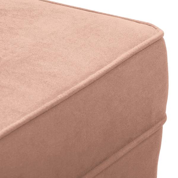 Fauteuil COLMAR Velours Vaia: Rose - Avec repose-pieds