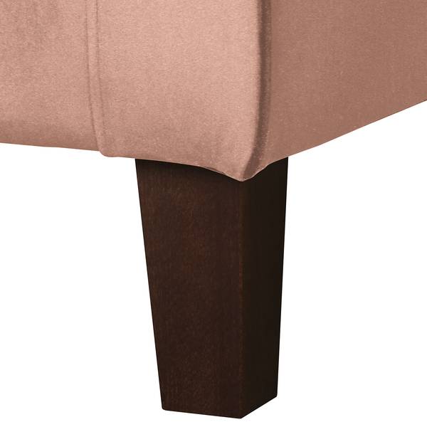 Fauteuil COLMAR Velours Vaia: Rose - Avec repose-pieds