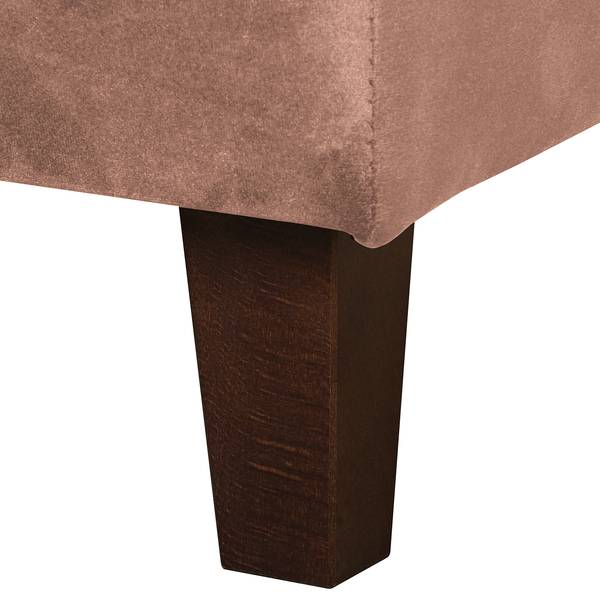 Fauteuil COLMAR Velours Vaia: Rose - Avec repose-pieds