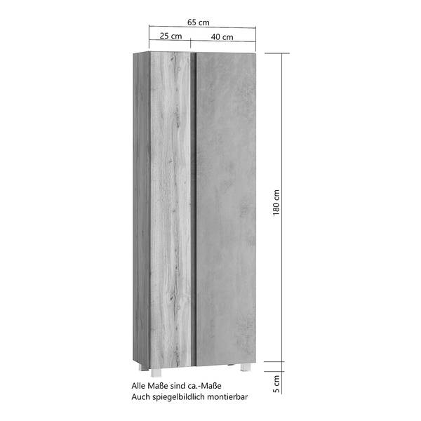 Hoge kast Roccolo II mat wit