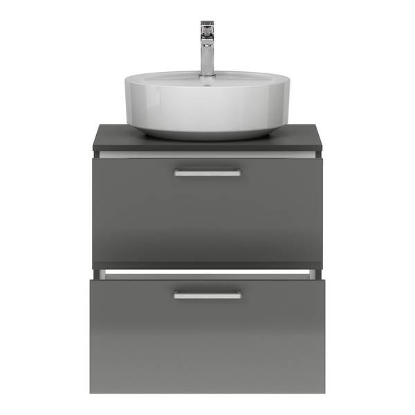 Waschtisch MYBA XI Hochglanz Grau - Breite: 60 cm