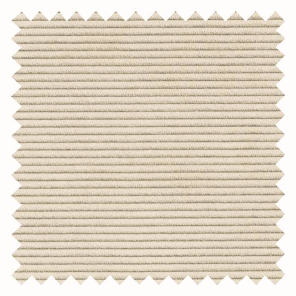 Ecksofa HUDSON 3-Sitzer mit Longchair Cordstoff Snor: Beige - Breite: 284 cm - Longchair davorstehend links