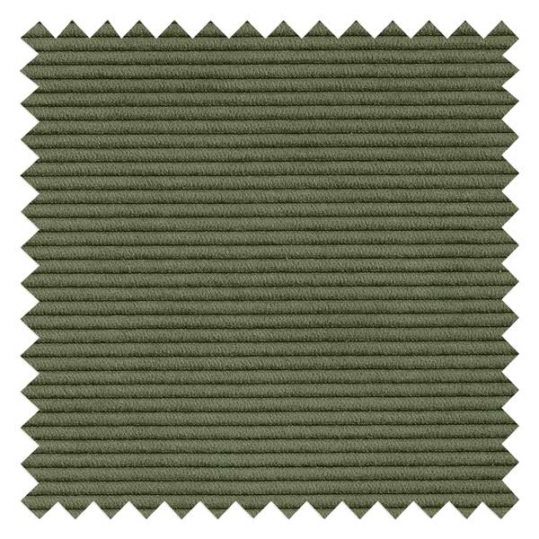 Ecksofa HUDSON 3-Sitzer mit Longchair Cordstoff Snor: Grün - Breite: 317 cm - Longchair davorstehend links