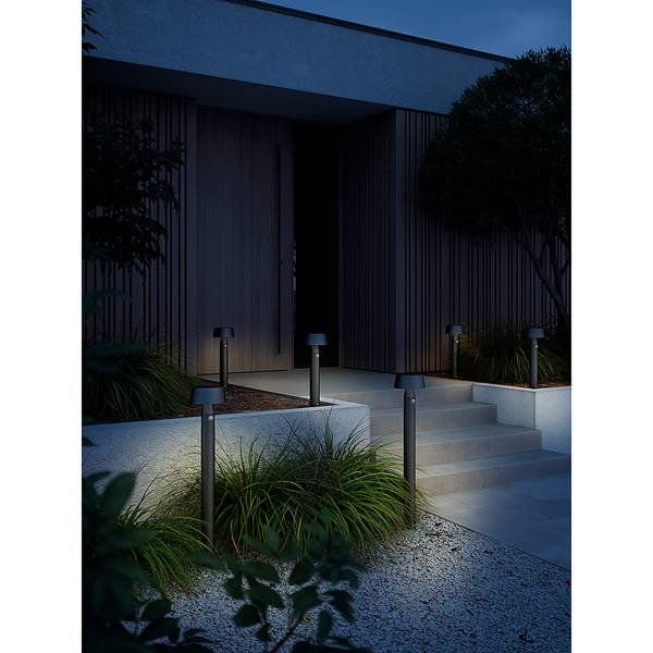 Wegeleuchte Nama Aluminium - 1-flammig - Höhe: 90 cm