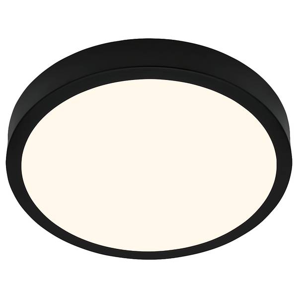 LED-plafondlamp Runa I nylon / ijzer - 1 lichtbron - zwart