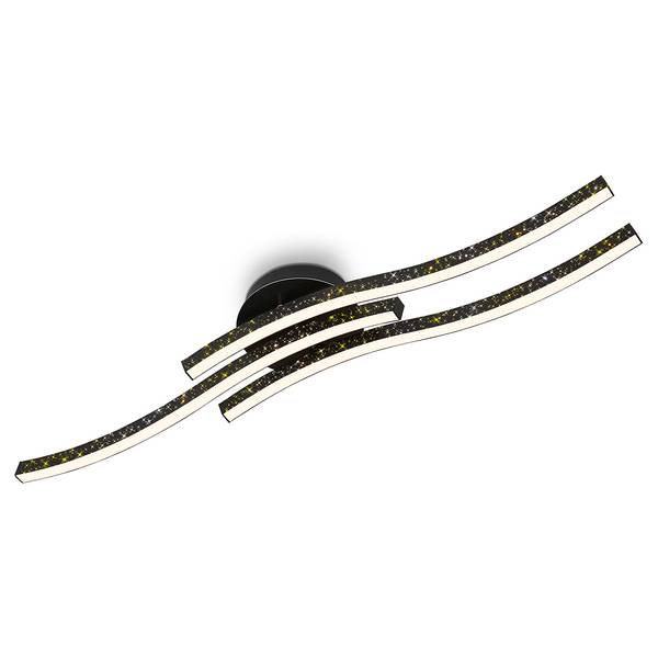 LED-plafondlamp Rey III kunststof / ijzer - 3 lichtbronnen