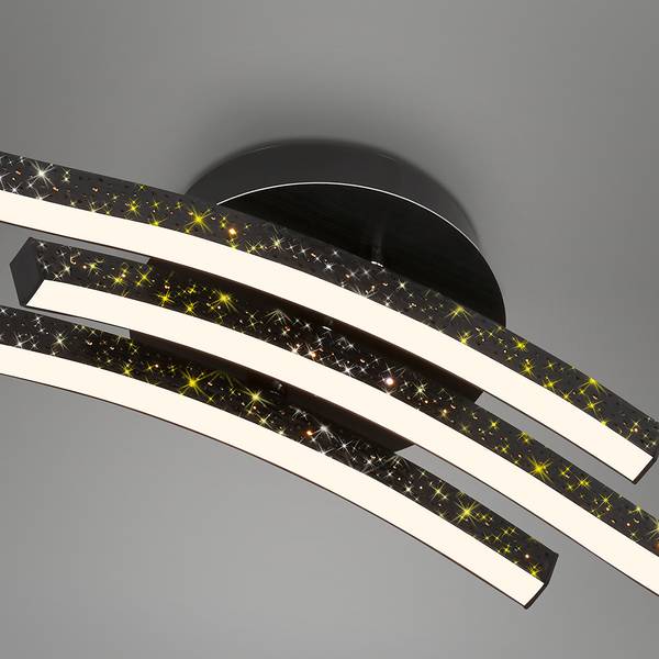 LED-plafondlamp Rey III kunststof / ijzer - 3 lichtbronnen