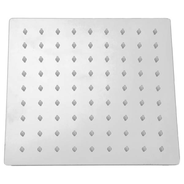 Soffione Rosenau Acciaio inox, spazzolato - 20 x 20 cm