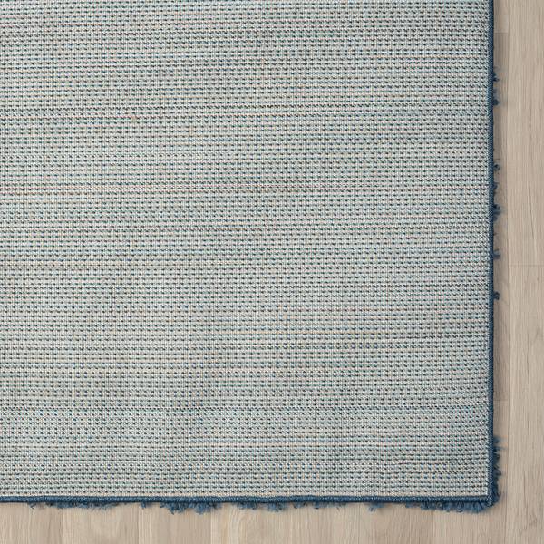 Hoogpolig vloerkleed My Shaggy polypropeen/jute - donkerblauw - 200 x 290 cm