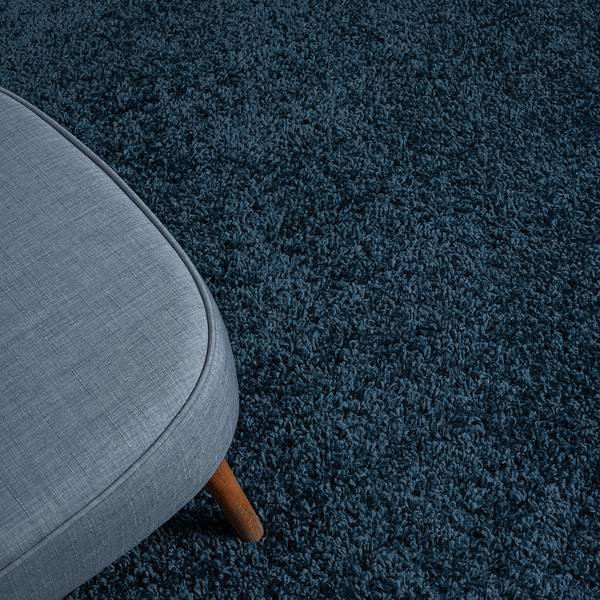 Hoogpolig vloerkleed My Shaggy polypropeen/jute - donkerblauw - 200 x 290 cm