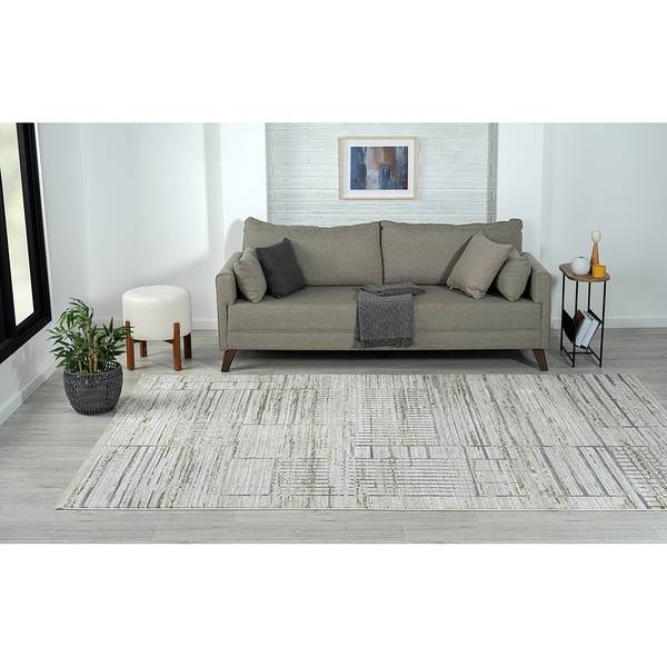 Laagpolig vloerkleed My Love polyester/katoen - beige - 200 x 290 cm