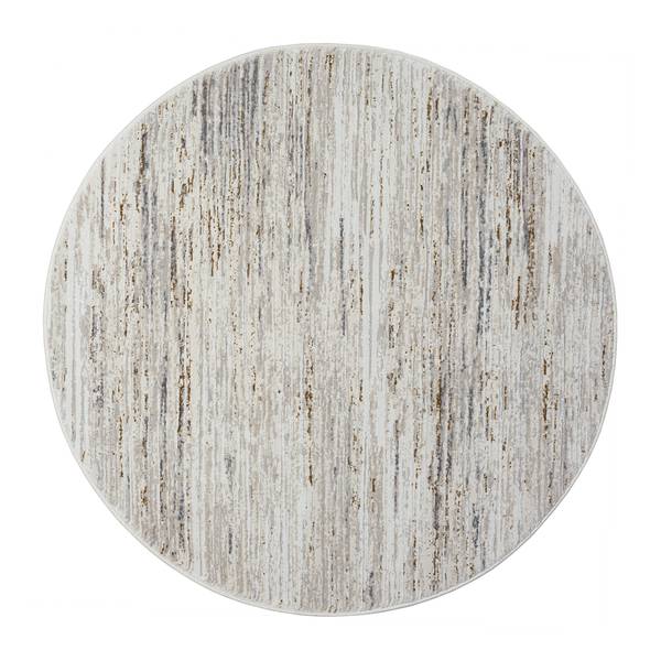 Laagpolig vloerkleed My Passion polyester/katoen - beige - 120 x 120 cm