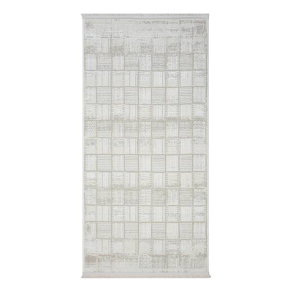Laagpolig vloerkleed My Wonder polyester/katoen - beige - 80 x 150 cm