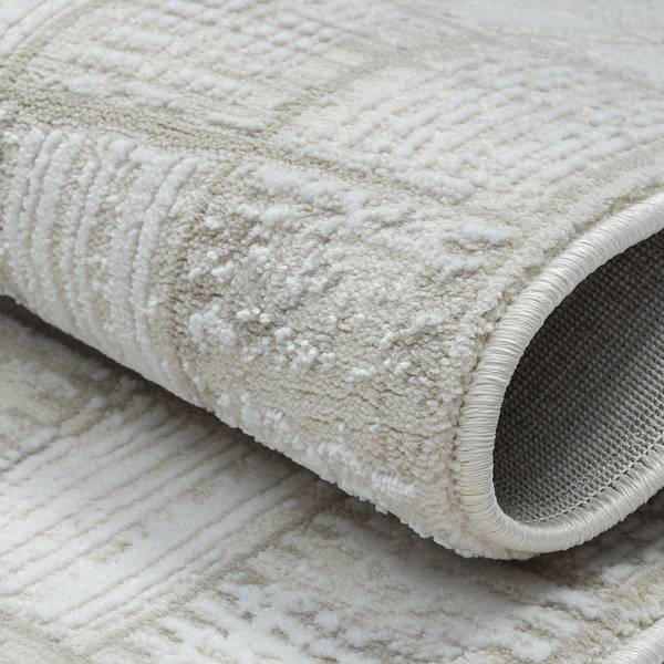 Laagpolig vloerkleed My Wonder polyester/katoen - beige - 80 x 150 cm