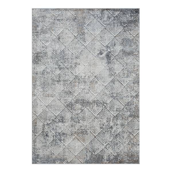 Kurzflorteppich My Heart Polyester / Baumwolle - Beige / Grau - 200 x 290 cm
