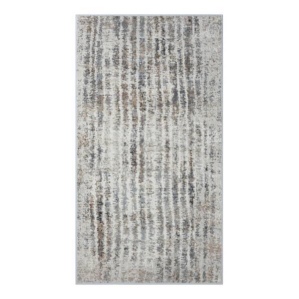 Kurzflorteppich My Soul Polyester / Baumwolle - Beige / Grau - 80 x 150 cm