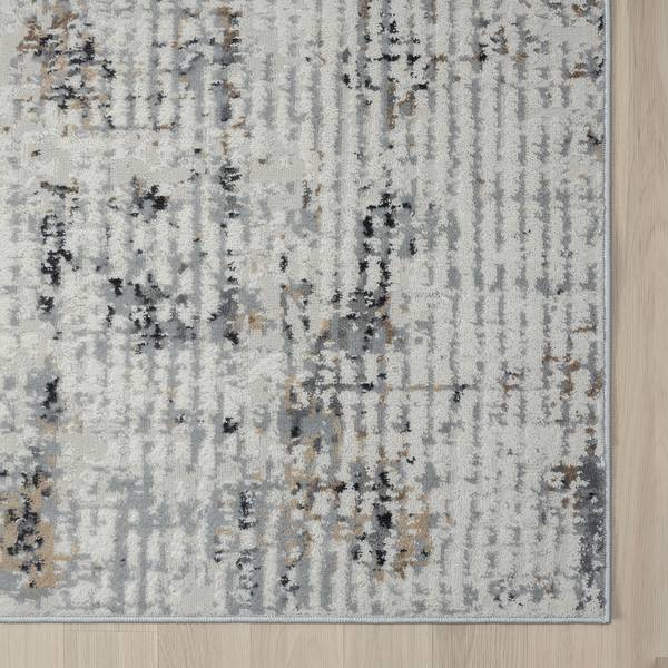 Kurzflorteppich My Joy Polyester / Baumwolle - Beige / Grau - 200 x 290 cm