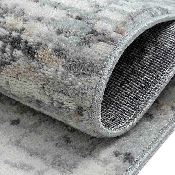 Kurzflorteppich My Joy Polyester / Baumwolle - Beige / Grau - 200 x 290 cm