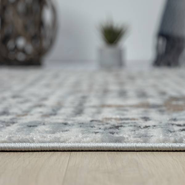 Kurzflorteppich My Joy Polyester / Baumwolle - Beige / Grau - 200 x 290 cm