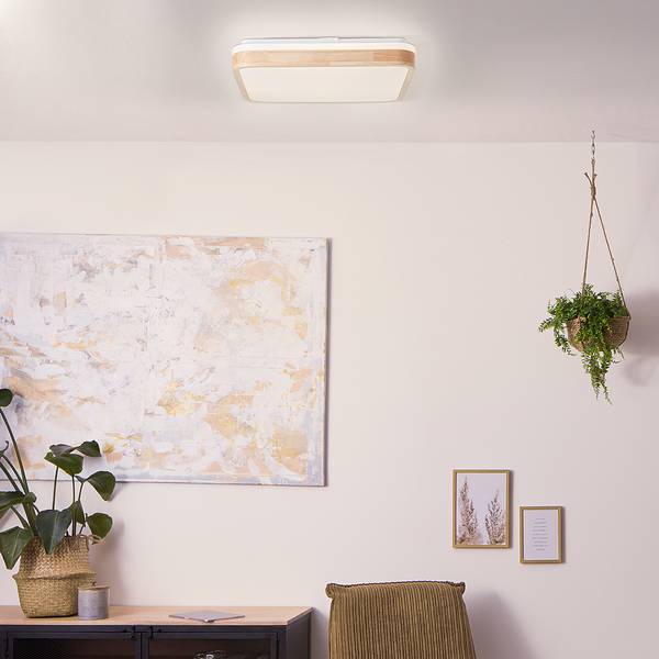 LED-plafondlamp Tumeo kunststof / ijzer - 1 lichtbron