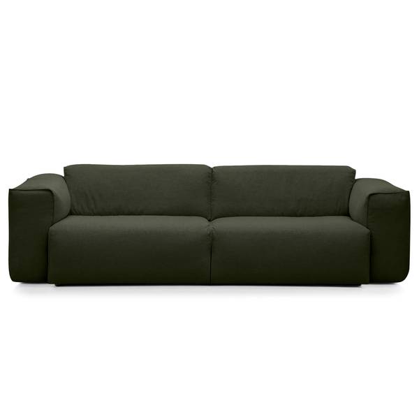 3-Sitzer Sofa HUDSON Webstoff Saia: Graugrün meliert