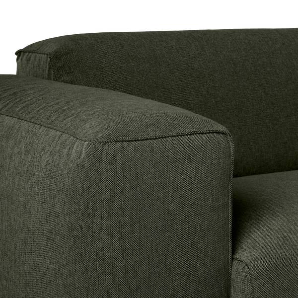 3-Sitzer Sofa HUDSON Webstoff Saia: Graugrün meliert