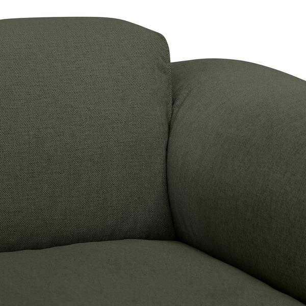3-Sitzer Sofa HUDSON Webstoff Saia: Graugrün meliert
