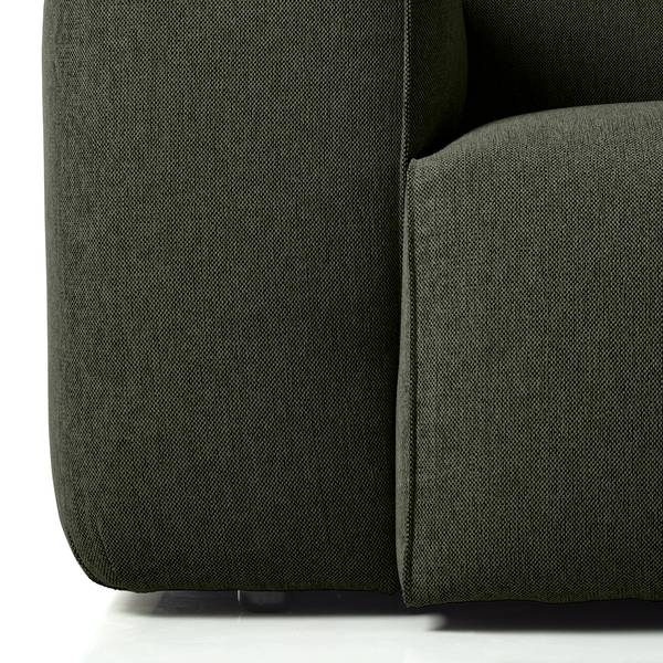 3-Sitzer Sofa HUDSON Webstoff Saia: Graugrün meliert