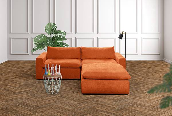 Modulo angolare Nizza Rame - 120 x 102 x 84 cm