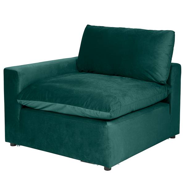 Modulaire hoek Nizza turquoise - 120 x 102 x 84 cm