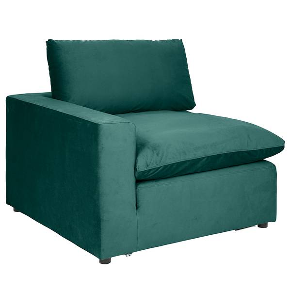 Modulaire hoek Nizza turquoise - 120 x 102 x 84 cm