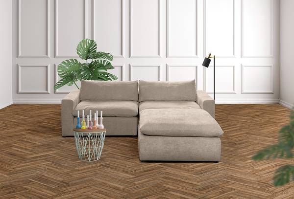 Modulo angolare Nizza Grigio - 84 x 102 x 120 cm