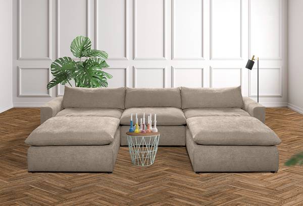 Modulo angolare Nizza Grigio - 84 x 102 x 120 cm