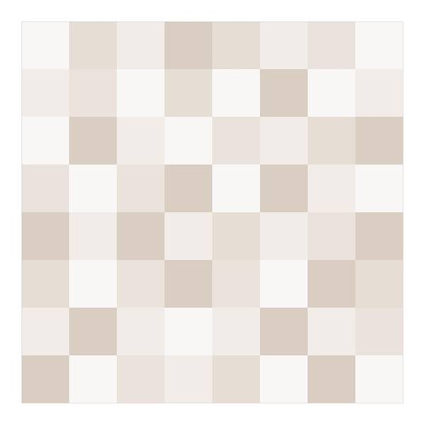 Vinyl vloerkleed Kleurrijk Schaakbord Vinyl/polyester - 120 x 120 cm