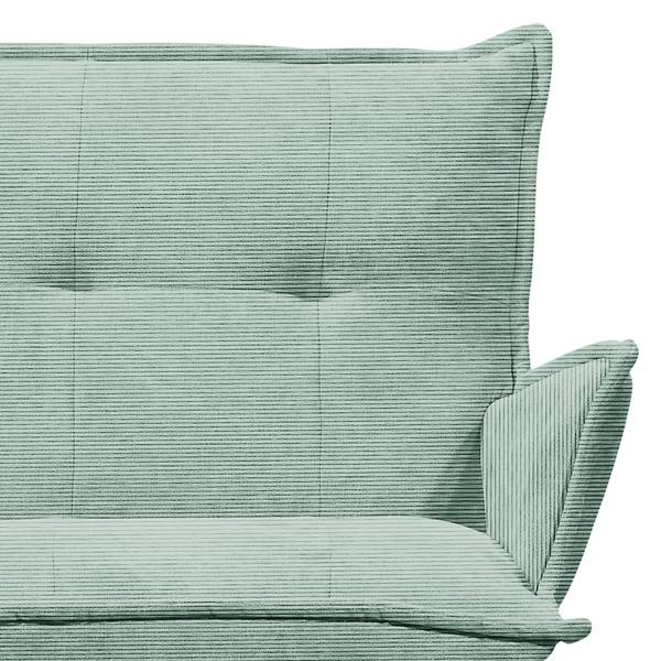 Fauteuil Tutu corduroy Fjella: mint - zonder hocker - met armleuningen