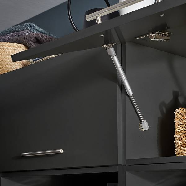 Wasmachinekast-set Laundreezy B antracietkleurig - 185 x 200 cm