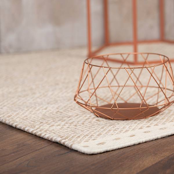 Wollteppich My Jaipur 333 Wolle - 80 x 150 cm - Beige - Beige - 80 x 150 cm
