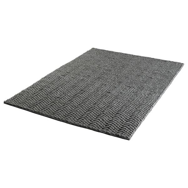 Wollteppich My Forum Wolle / Viskose - 120 x 170 cm - Schwarz - 120 x 170 cm