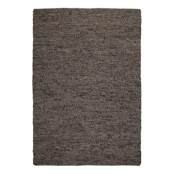 Wollteppich My Kjell Wolle - 160 x 230 cm - Schwarz - Schwarz - 160 x 230 cm