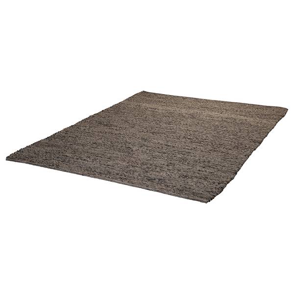 Wollteppich My Kjell Wolle - 160 x 230 cm - Schwarz - Schwarz - 160 x 230 cm