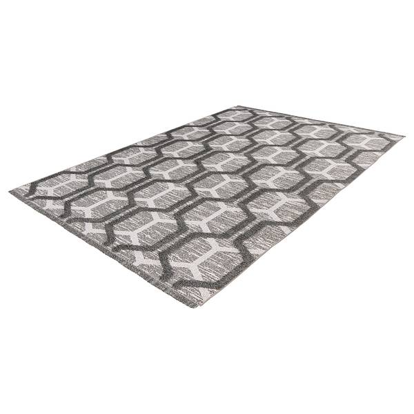Kurzflorteppich My Nomad 440 Baumwolle / Polyester - 160 x 230 cm - Grau - Grau - 160 x 230 cm