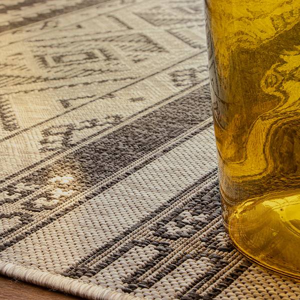 Laagpolig vloerkleed My Nordic 876 polypropeen - 80 x 150 cm - grijs - 80 x 150 cm