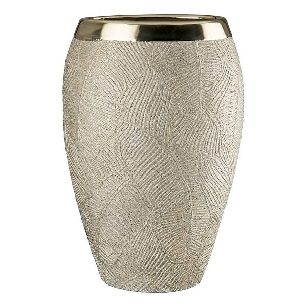 Vaso Cascade Ceramica - Champagne