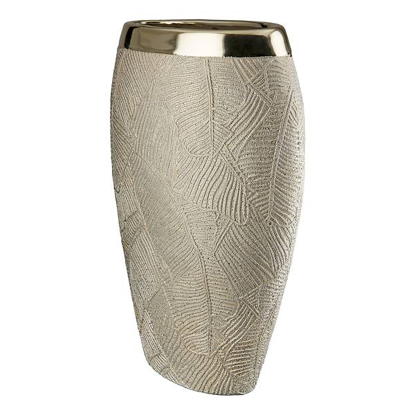 Vaso Cascade Ceramica - Champagne
