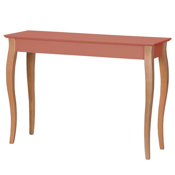 Wandtafel Lillo massief beukenhout/MDF - antiekroze - oudroze - Breedte: 105 cm