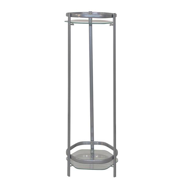 Portapiante Rouse Hill Vetro trasparente - Argento - Altezza: 86 cm