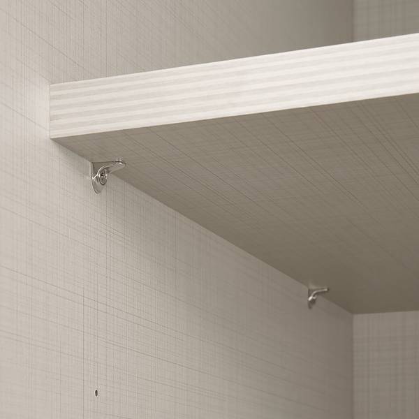 Zweefdeurkast Includo type A wit - Breedte: 280 cm - premium - grijs